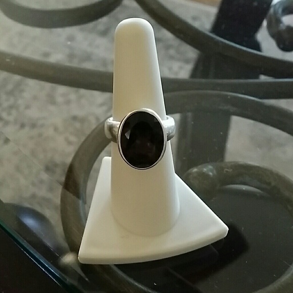 Estate Jewelry - Estate Espo Sig Smokey Topaz Ring 11.2 grams